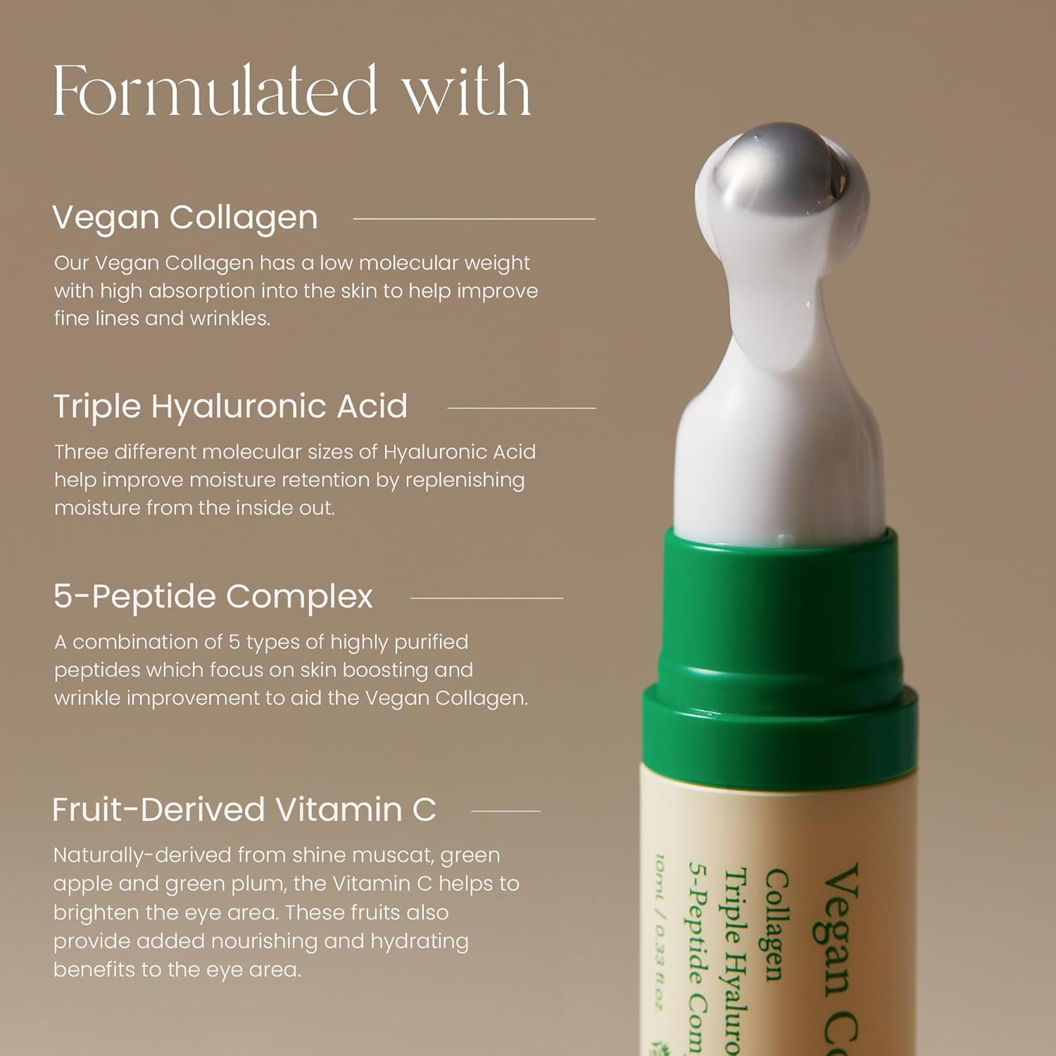 AXIS-Y Vegan Collagen Eye Serum 10ml / 0.33fl. oz | Eye Treatment | Korean Skincare